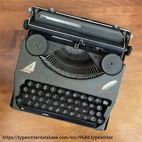 hermes baby typewriter database|Hermes featherweight typewriter.